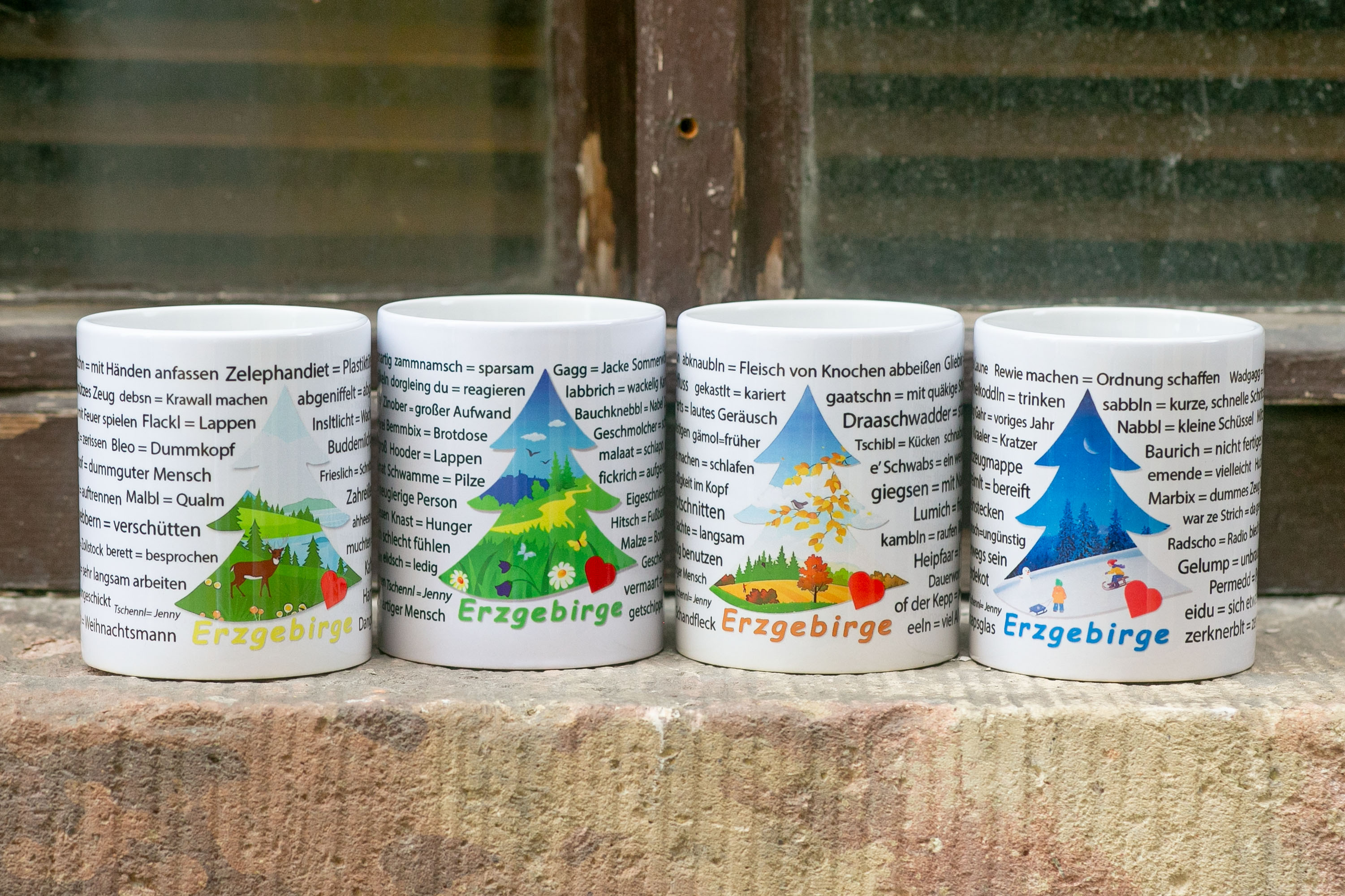 Erzgebirge Tassen Komplett-Set